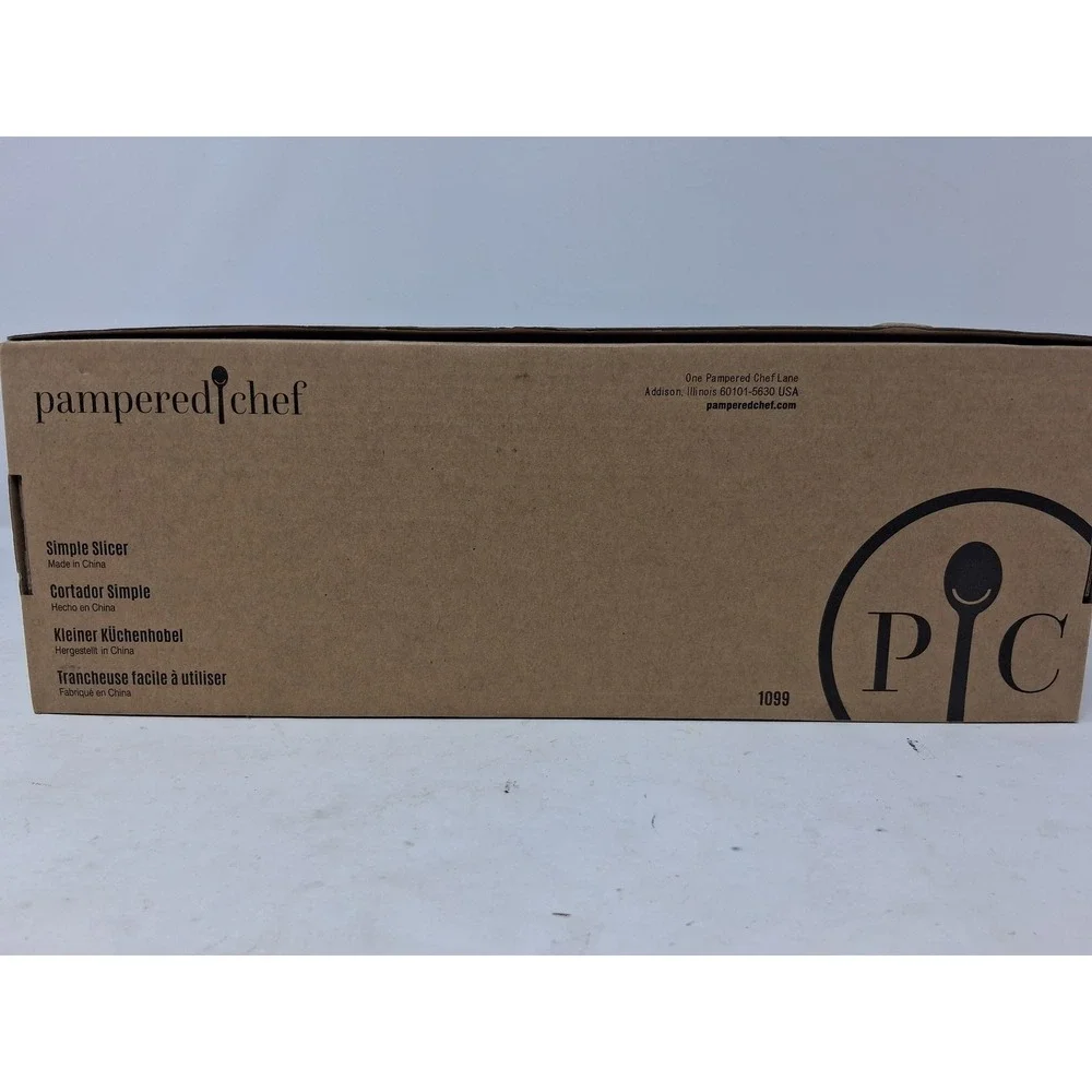 Pampered Chef Simple Slicer 1099 White Adjustable Mandoline Food SlicerNIB. K